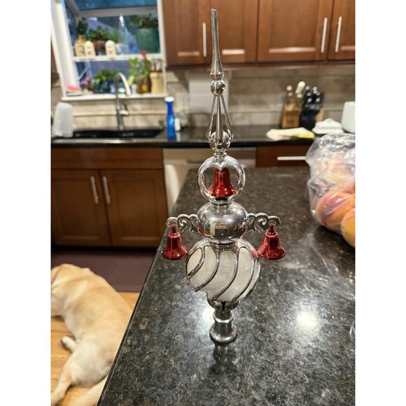 vintage 1960 Bradford Carillon spire plastic angel hair Christmas tree topper - Picture 1 of 4